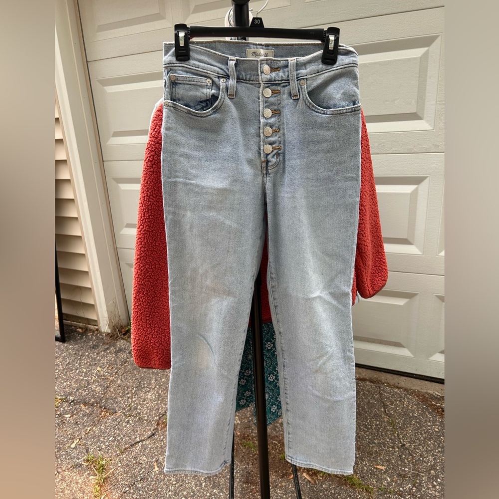 Madewell High Rise Blue Jeans with Authentic Fading